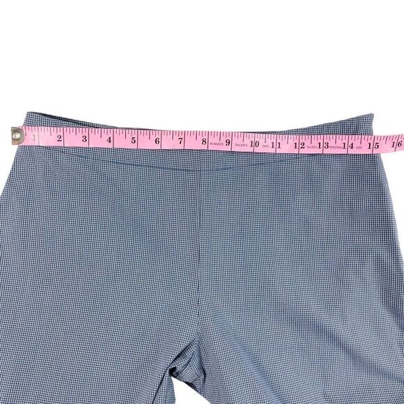 Tommy Hilfiger Blue & White Checkered Capri Stretch Pants Women’s Size 6 - Picture 5 of 10